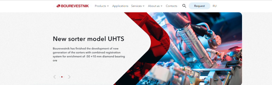 Bourevestnik JSC has launched an updated version of its corporate website